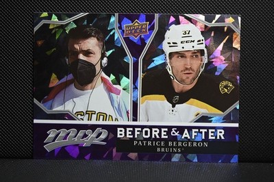 2021-22 Upper Deck MVP - Before and after Patrice Bergeron #BA-10