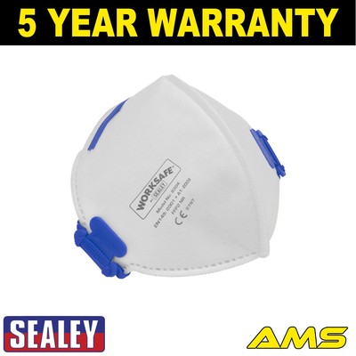 Sealey Worksafe �� Faltbare Flachmaske FFP2 10er Pack 9304/10