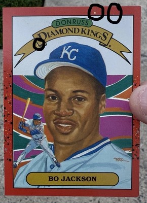 rare bo jackson baseball cards Bo Jackson Autographed 1987 Donruss Rookie Card #35 Kansas City Royals — RSA main image 0