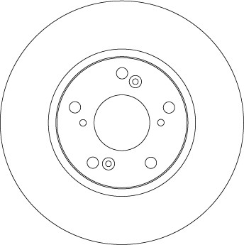 Disque de frein TRW DF4486 pour éliminer les vibrations au freinage sur Honda Civic