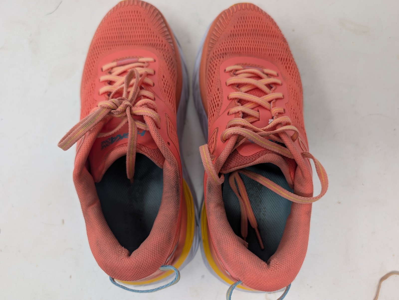 Hoka Bondi 7 Orange Running Shoes Breathable Sneakers 1110519CCSD Women's Size 8 thumbnail 8