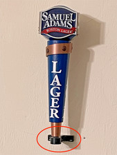 Single beer tap handle display, wall mount hanger, low profile, sturdy metal