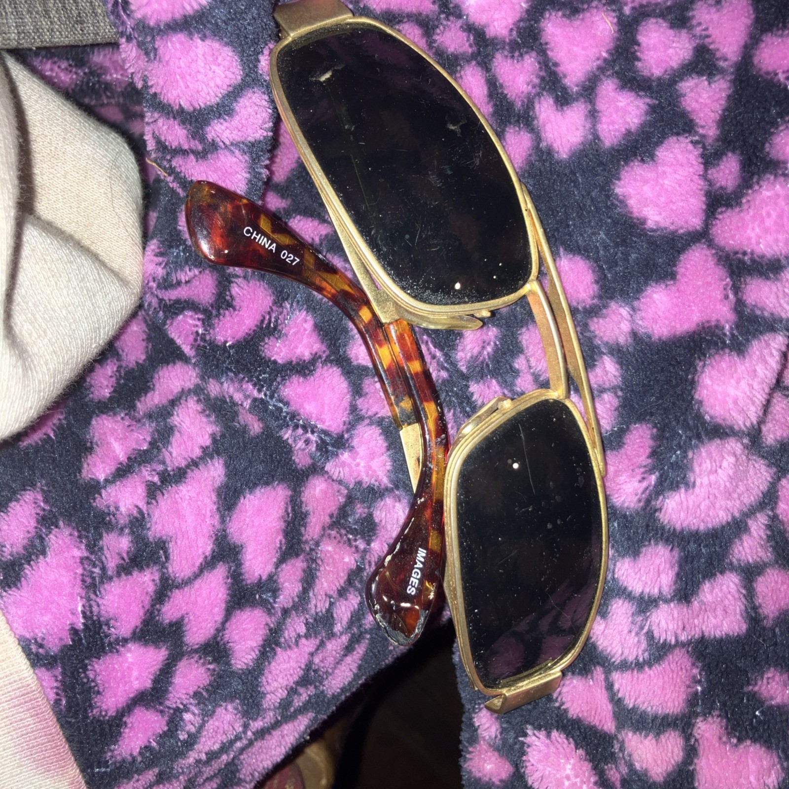 vintage Sting rectangular sunglasses with a silve… - image 2