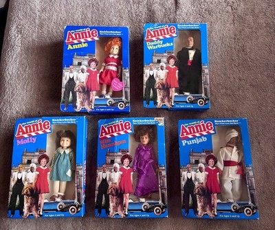 Annie Dolls  The World Of Annie''  1982 Knickerbocker Dolls. Total Of 5.
