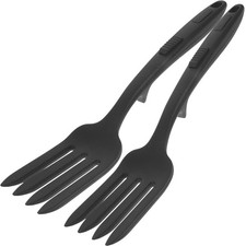  2 Pcs Slicone Kitchen Fork Silicone Forks Cooking Pasta Making Tools
