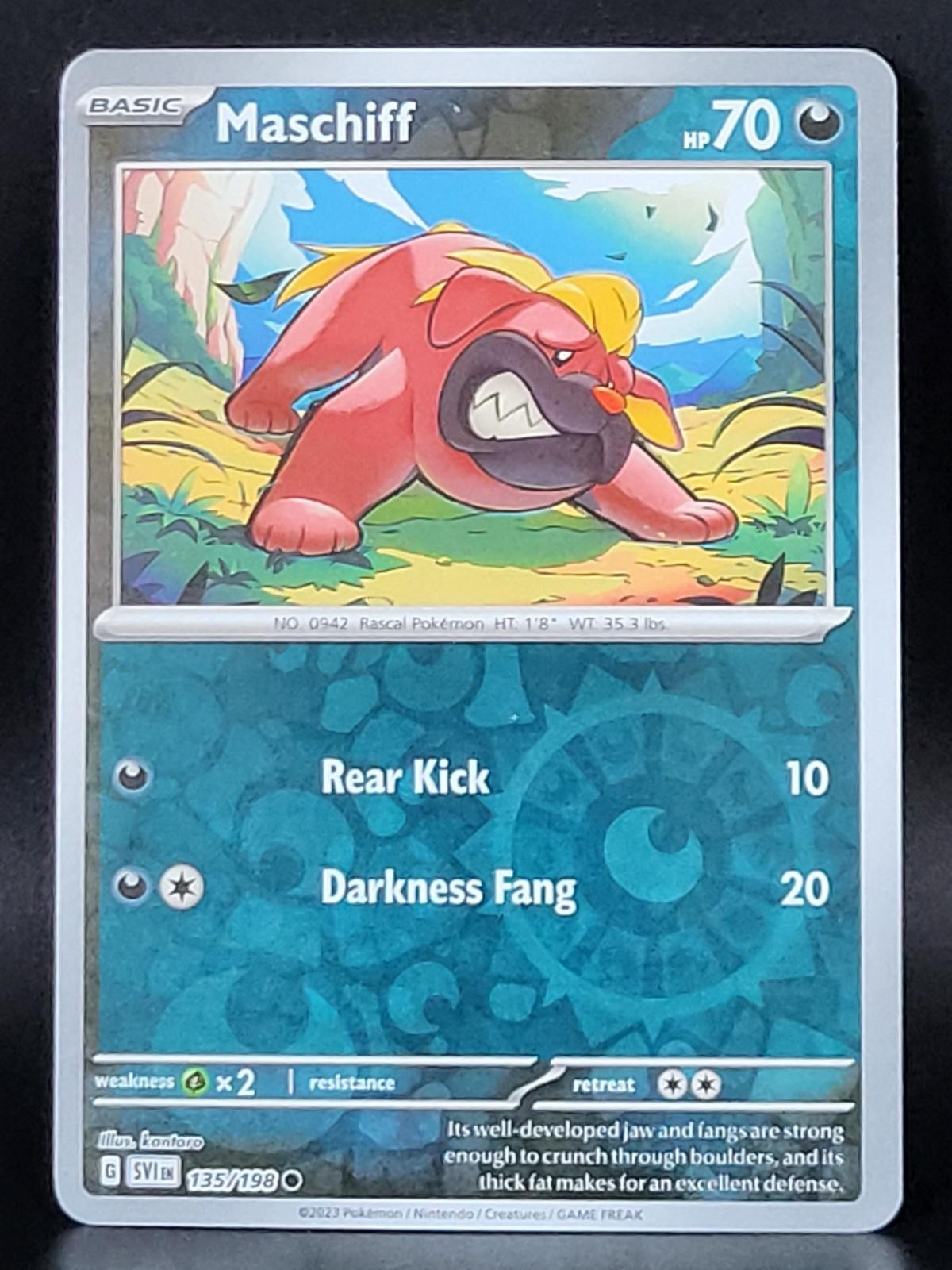 Maschiff [Scarlet & Violet Base Set SVI Reverse Holofoil - 135/198 NM]