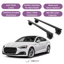 Erkul Roof Rack Crossbars For Audi A5 Sportback 2018-2025 Naked Roof Aluminum