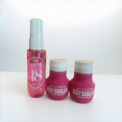 3x Sol De Janeiro Cheirosa 48: (1) Perfume Mist & (2) Body Badalada  1 fl oz Ea