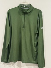 Eastern Mountain Sports 1/4 Zip Long Sleeve Techwick Baselayer Men L Green Hike