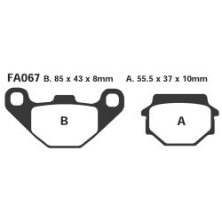 Kawa KLR650 Hh Beläge Post.