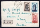 LUXEMBOURG Echternach 1956 FDC Cover. Europa Set, Registered to Canada