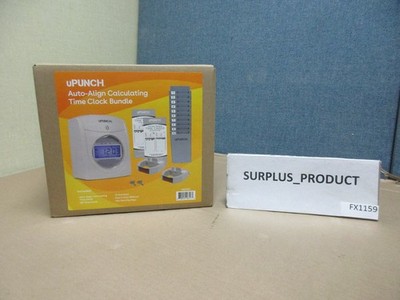 uPUNCH UB2300 TIME CLOCK CALCULATING BUNDLE, UNLIMITED EMPLOYEES,Gray-NEW IN BOX