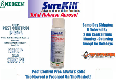 6 oz SureKill Total Release Aerosol Fogger Roaches Flies Fleas Ticks Spiders etc