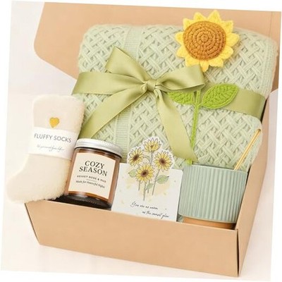 Birthday Gifts for Women, Get Well Soon Self Care Package Box, Sending Green