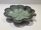 Vintage Frankoma blue green, brown 4-Leaf Clover Ashtray, Candy/Nut/Trinket Dish