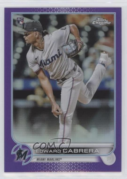 2022 Topps Chrome Purple Refractor 149/250 Edward Cabrera #64 06qf
