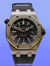 Audemars Piguet Royal Oak Men's Black Watch - 15710ST.OO.A002CA.01. Full set.