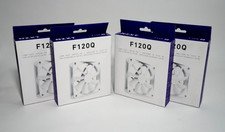 NZXT F120Q 120mm Quiet Airflow Case Fan- White   Set of 4   New in Box NIB 