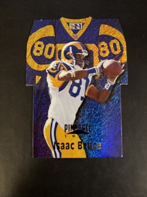 1996 Pinnacle - Die-Cut Jerseys Isaac Bruce #3 Holofoil