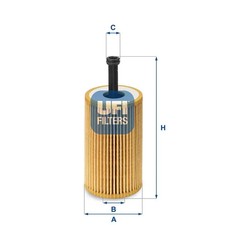 Ölfilter Filtereinsatz 25.032.00 UFI für CITROËN PEUGEOT