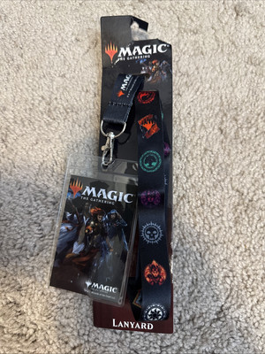 NEW Magic the Gathering Lanyard Planewalkers and Mana Symbols