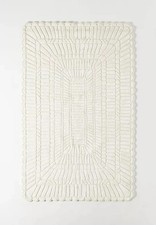 Handmade Tufted Rug White WoolFor  Bedroom, Living Room  Area Rug & Carpet