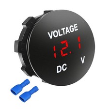 DC 12V Battery Voltage Meter Waterproof LED Digital Display Monitor Red