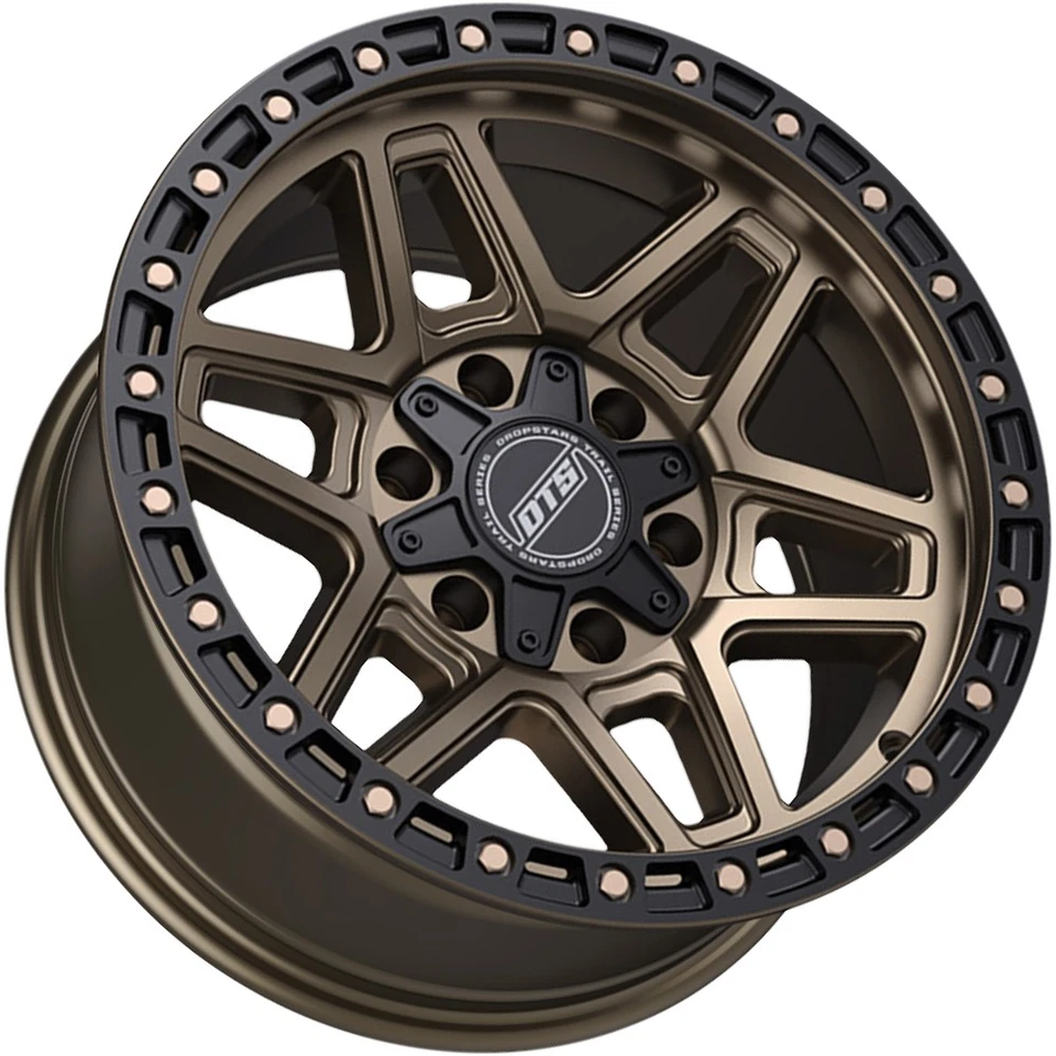 Dropstar 602BZB 17x9 6x135/6x5.5" -12mm Bronze/Black Wheel Rim 17" Inch Foto 2 de 4