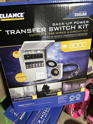 Reliance 8000-Watt 6-Circuit 30A Generator Transfer Switch Kit 306LRK