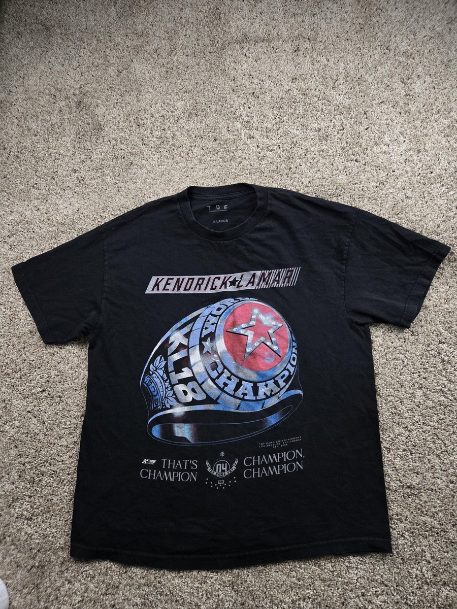 Kendrick Lamar Shirt Mens XL Black Champion Ring DANN Tour Graphic