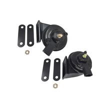 2X Horn Hupe Fanfare Signalhorn Hochton+Tiefton FüR Vw Golf 4 5 Seat Leon Skoda