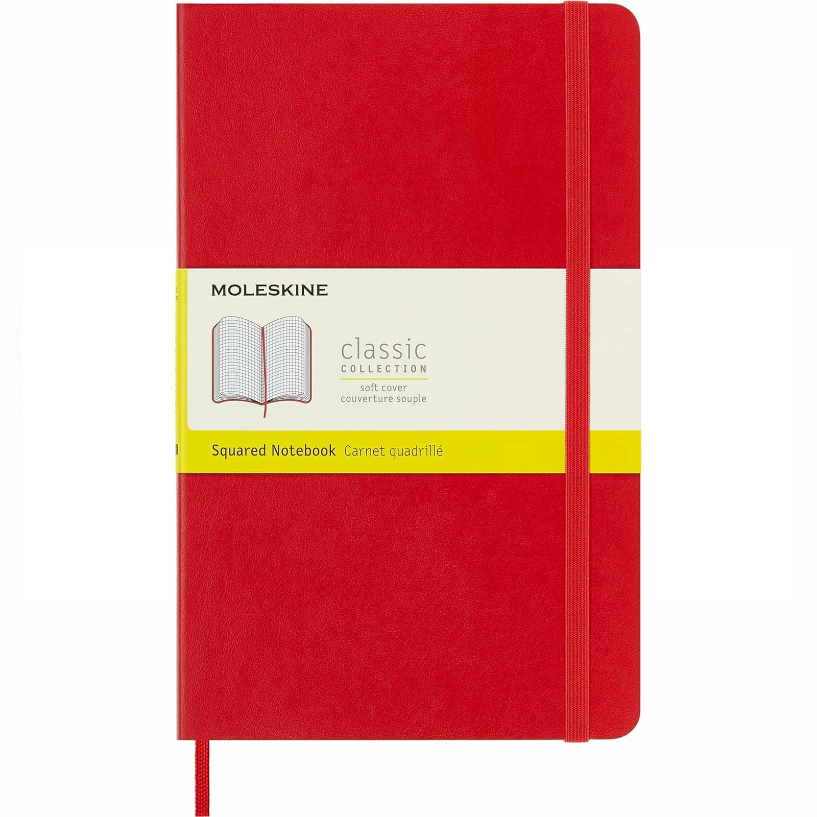Moleskine Scarlet Red Large Squared Notebook Soft by Moleskin... - 8055002854641 - Image 5