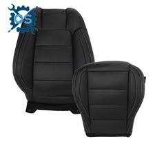 For 2015- 23 Ford Mustang Driver Side Replacement Perf Leather Seat Cover Black For 2015- 23 Ford Mustang Driver Side Replacement Perf Leather Seat Cover Black