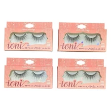 IONI 3D Faux Mink Lashes Natural Lite Wispy 4 Packages NEW