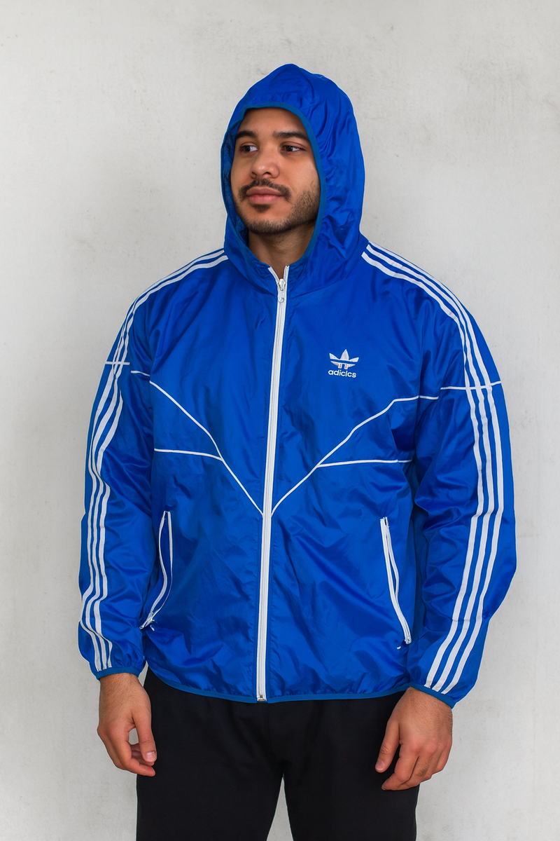 Adidas Originals Vintage Super Rare Jacket Windbreaker Blue | eBay