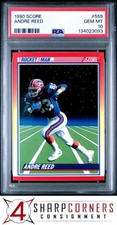 1990 SCORE #559 ANDRE REED BILLS HOF PSA 10