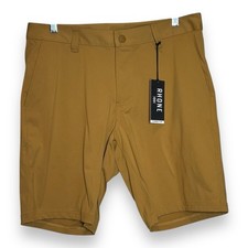 NWT Rhone Flex Knit Commuter Short Stretch Mustard Yellow 30 Inseam 9  