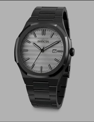 Invicta Speedway Men's Watch - 43mm. Black  And Silver Metal Link Band (50865)