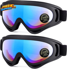 2 Pack Snow Ski Goggles Snowboard Goggles for Men Women Youth Kids Boys or Girls