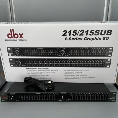 US DBX 215 Graphic Equalizer Professional Products Tested Rack Mount 15 Band NEW