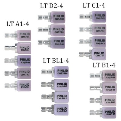 C14 LT Dental Emax Lithium Disilicate Ceramic Material CEREC Inlab CAD/CAM Block