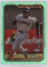 2024 Chrome Logofractor Edition Aqua Refractor 65/199 Jung-Hoo Lee Jung Hoo 03rx