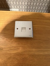 Schneider Electrical Telefondose Chrom poliert