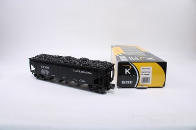 K-Line O Gauge K623-1472 Die Cast 4-Bay Hopper Lackawanna DL&W 84031