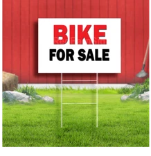 Bike For Sale Coroplast Sign Plastic Indoor Outdoor Yard Sign