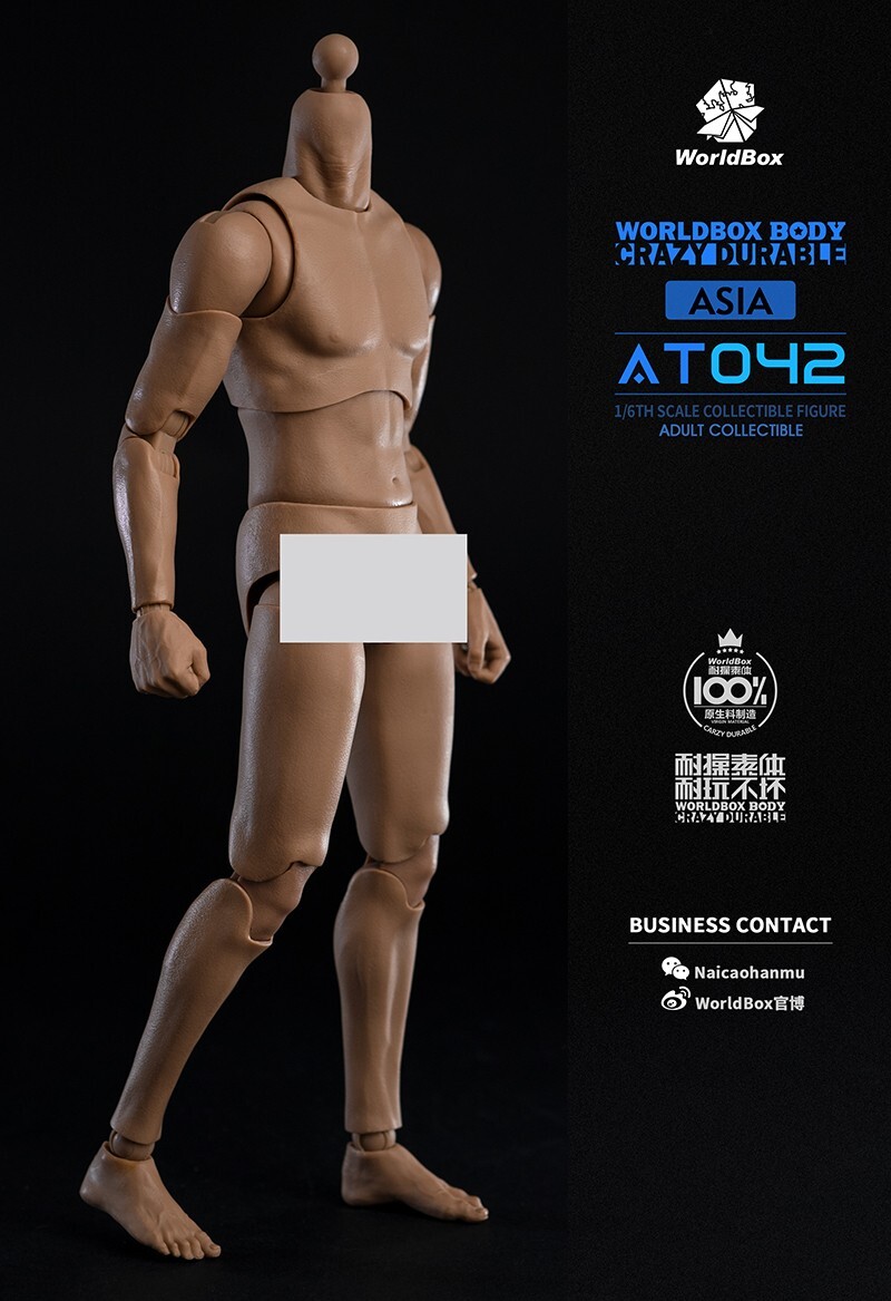 Worldbox 1/6 AT042 Asia Body Male Crazy Durable Action Figure Hot