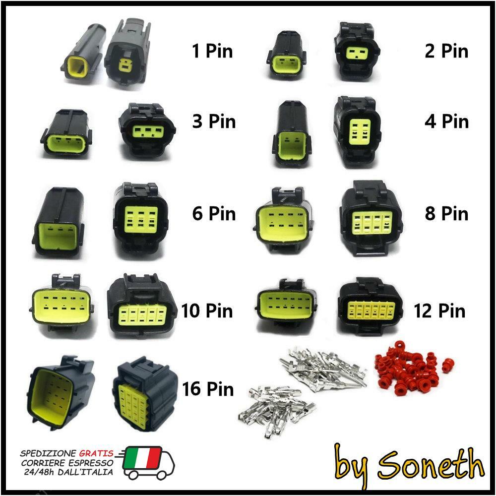30 Connettori Elettrici Auto Impermeabili | 1 Pin IP65 | Per Auto, Camion, Barche | Kit Completo - Foto 9