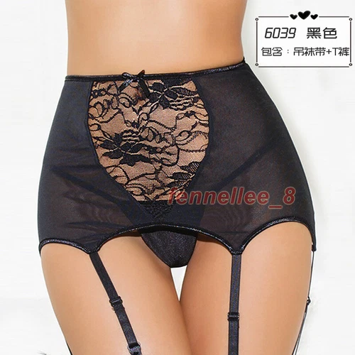 Women Sexy Lingerie Garter Belts Stocking High Waist Lace Suspender Sock Set Hot - Bild 12 von 32