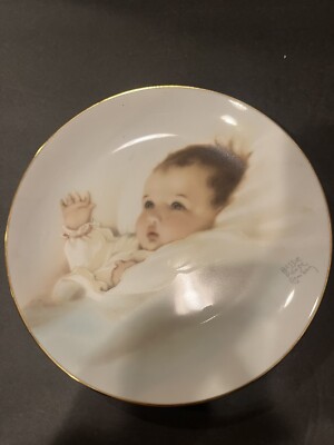 Bessie Pease Gutmann Awakening Porcelain Plate Bundles of Joy  1987