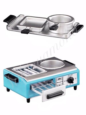 F-toys Retronics 1:8 Scale Miniatures Showa30's - No.8 Compsite Gas Stove (Blue)